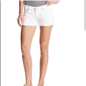 Paige denim shorts white